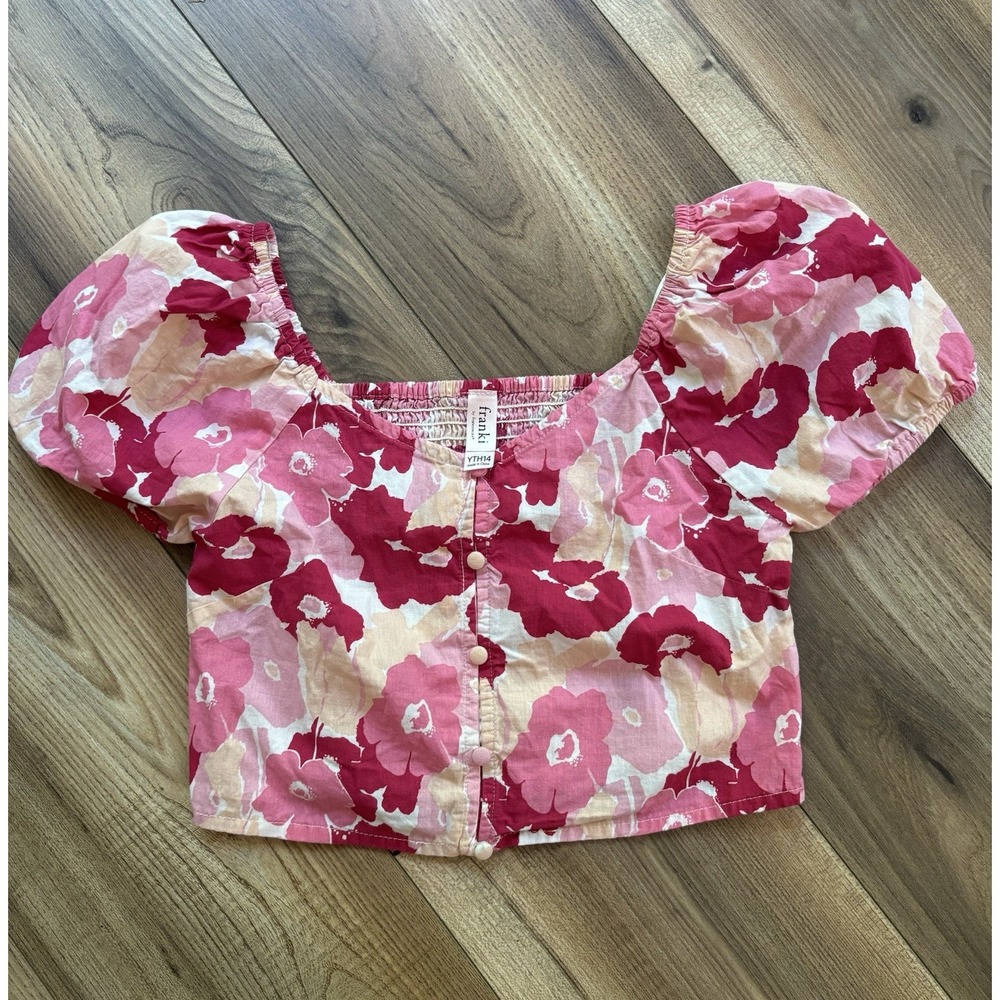 Franki By‎ Francesca's Cropped Top Pink Size Youth 14